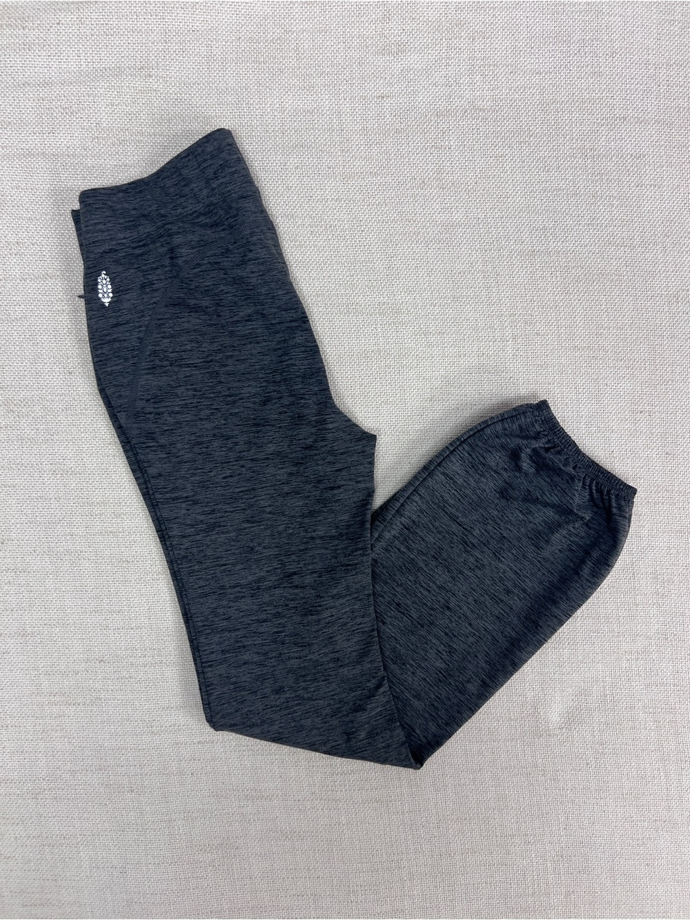 FP Movement Free People Cuffed Jogger Pants Heather Charcoal High Rise